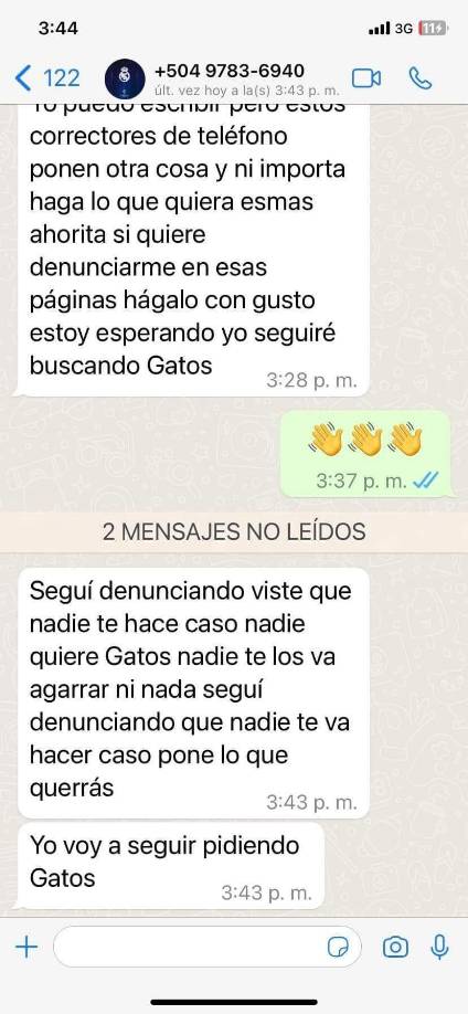 “Seguí denunciando, viste que nadie te hace caso”.
