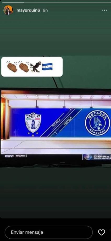 El exjugador de Motagua y ahora del Olancho FC, Reineri Mayorquín, dio aliento a su exequipo también se unió a los festejos