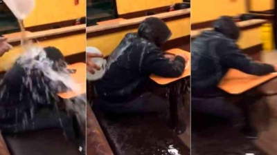 La acción del empleado quedó grabada en un video que en pocas horas se viralizó.