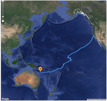 John Beeden, el británico que cruzó el pacífico remando 209 días