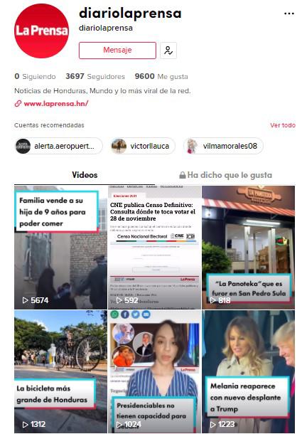 TikTok de Diario La Prensa.