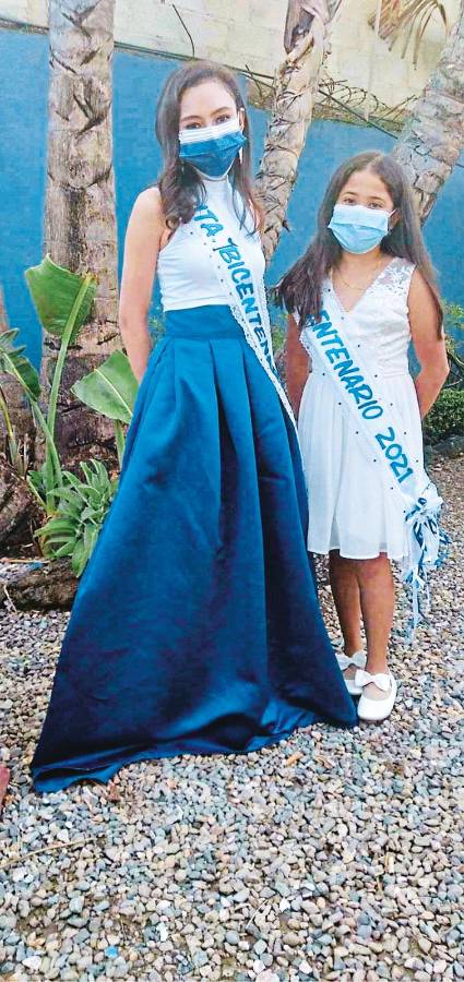 Bellezas infantiles del Bicentenario de independencia de Honduras