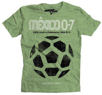 Sacan en México una camiseta de la goleada sufrida ante Chile