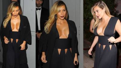 La estrella de la televisión Kim Kardashian, volvió a sorprender con su vestimenta.