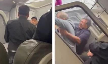 Video muestra el momento en que detuvieron a hombre que trató de desviar avión a EEUU