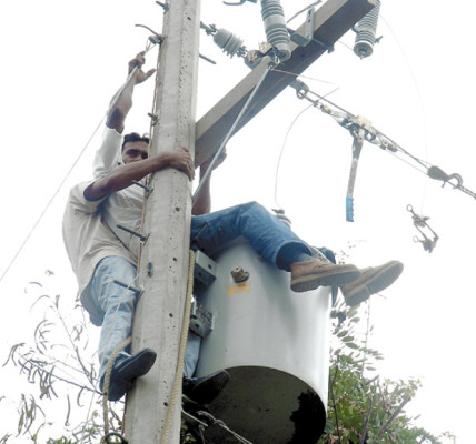 Arriesgan sus vidas al trabajar en las alturas