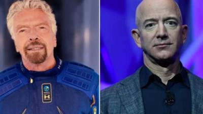 Richard Branson y Jeff Bezos.