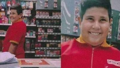 La reacción facial del niño del Oxxo causa risas en redes. (Captura de pantalla).