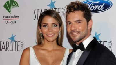 David Bisbal y su esposa Rosanna Zanetti.