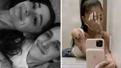 La cantante de música pop y su prometido Dalton Gomez.