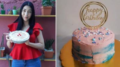 Fanny Josseline (26) con su emprendimiento se llama 'Deli Cake's'.