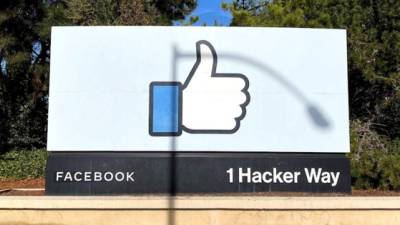Vista de la sede de Facebook en Menlo Park, California.