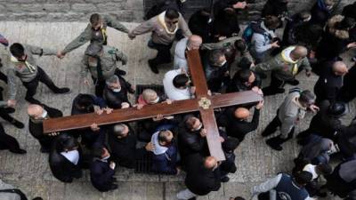 Jerusalén celebra Semana Santa en pandemia, pero con cierta normalidad. (EFE)