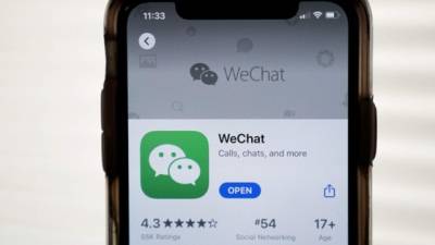 WeChat es el 'WhatsApp chino'. Foto: AFP