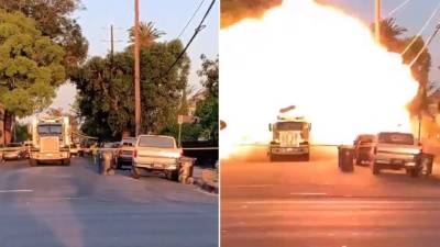 Diez agentes y 7 civiles sufrieron heridas que no ponían en peligro su vida, dijo el jefe del Departamento de Policía de Los Ángeles.