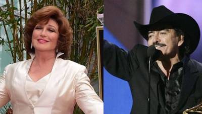 Angélica María y el fallecido Joan Sebastian.