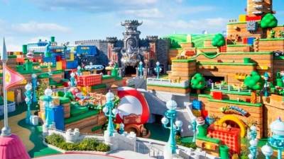 El Super Nintendo World se prepara para abrir sus puertas.
