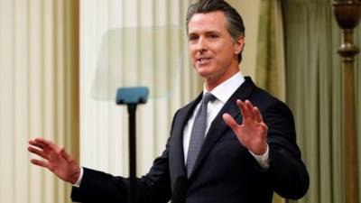 El gobernador de California, Gavin Newsom.