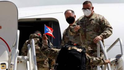 El grupo de militares llevará a cabo misiones de seguridad en la Base Aérea Soto Cano, la segunda base militar estadounidense en Honduras. EFE/ Thais Llorca