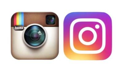 Un antes y después del icónico logo de Instagram.