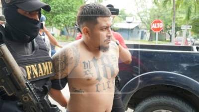 Erick Josué Reyes, alias El Dreamer, fue capturado este martes en San Pedro Sula.