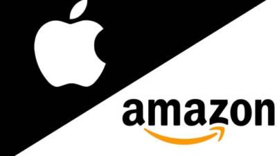 Logos de Apple y Amazon.