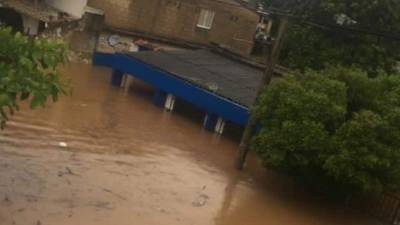 Cartagena de Indias bajo el agua.