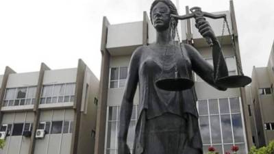 Foto de archivo del edificio de la Corte Suprema de Justicia en Tegucigalpa.