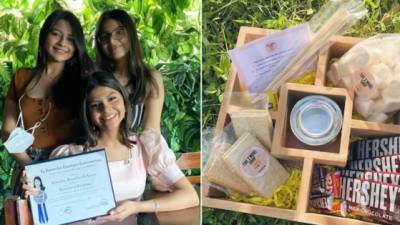 El emprendimiento de las chicas se llama 'The S'More Shop'.