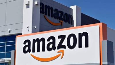 Logo de la compañía Amazon.