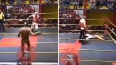Muere el luchador mexicano 'Príncipe Aéreo' en plena pelea.