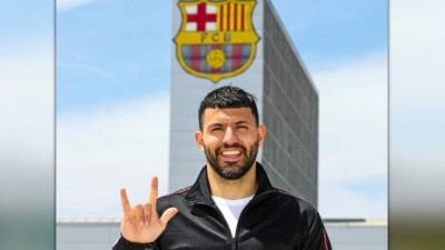 El Kun Agüero pasó las pruebas médicas este lunes.