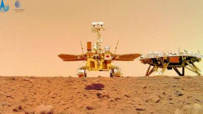 Imagen facilitada por la Administración Nacional del Espacio de China (CNSA) que muestra la superficie marciana. (EFE)