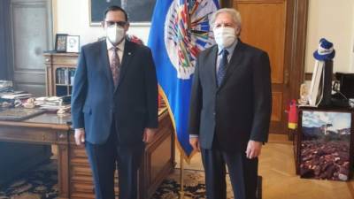 Lisandro Rosales se reunió en Washington con Luis Almagro.