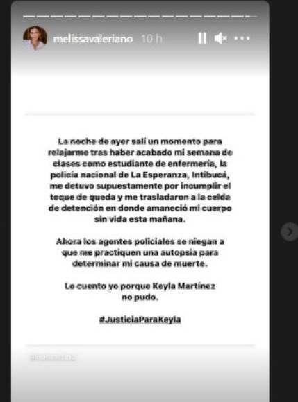 <br/>De igual manera repudió el caso de Keyla Martínez.<br/>