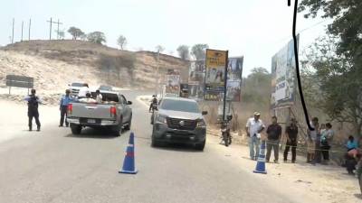 Sitio donde fue atacado a balazos la víctima en Lepaera, Lempira.