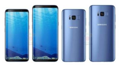 (FILES) This file photo taken on March 29, 2017 shows The Samsung S8 on display for the press after a new conference in New York.Samsung and Apple maintained their leadership in the smartphone market in early 2017 while Chinese-based Huawei's strong growth cemented its number three position, a market tracker said April 27, 2017. Research firm IDC said overall smartphone shipments grew 4.3 percent in the first quarter, slightly better than its prior forecast, to 347 million units. / AFP PHOTO / Timothy A. CLARY