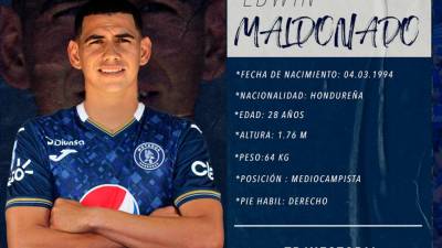 Edwin Maldonado fue anunciado como nuevo jugador del Motagua.