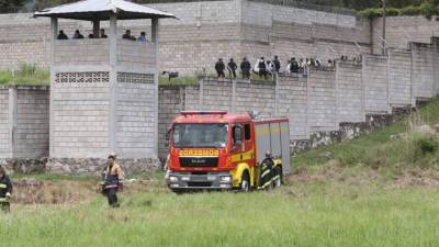 Fachada de la cárcel de Támara en Francisco Morazán, cerca de la capital Tegucigalpa.