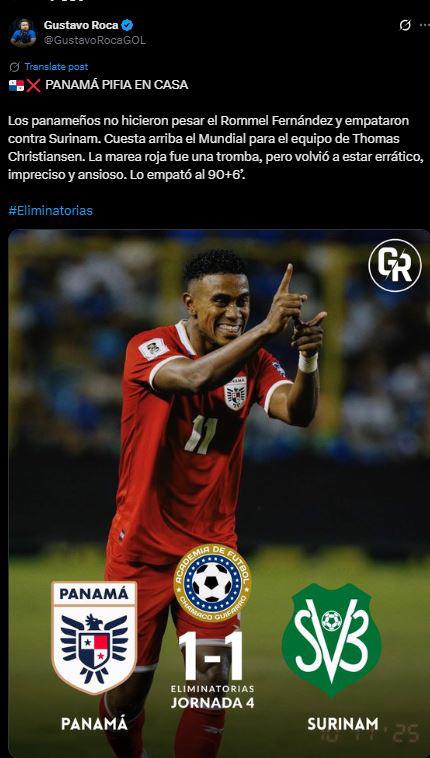Chepe Bomba, resignado y sorprende tras el Panamá vs Surinam: Es una pesadilla