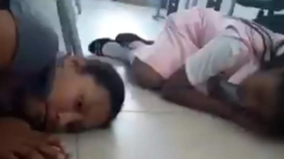 Los alumnos y maestros se escondieron en las aulas durante el tiroteo.