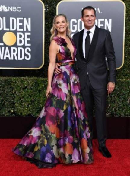 La modelo estadounidense Molly Sims y su esposo, el productor de cine estadounidense Scott Stuber.