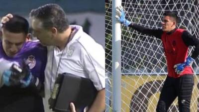 José Claudio Paz recibió palabras de apoyo por parte de Juan Obelar, exportero y ahora asistente técnico de Manuel Keosseián en Marathón.