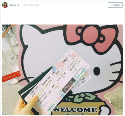 Un avión inspirado en Hello Kitty