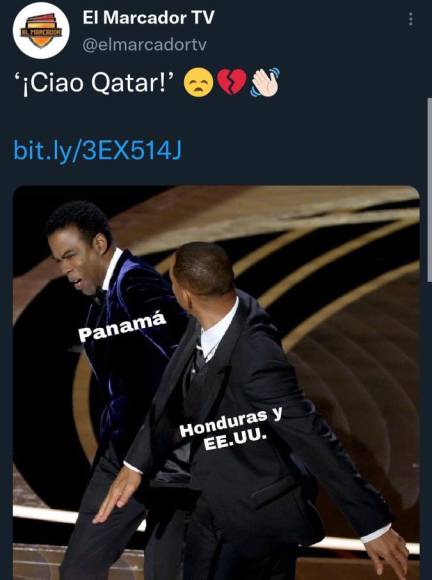 El Marcador TV y el meme que compartió sobre lo ocurrido en los Premios Oscar con Will Smith.