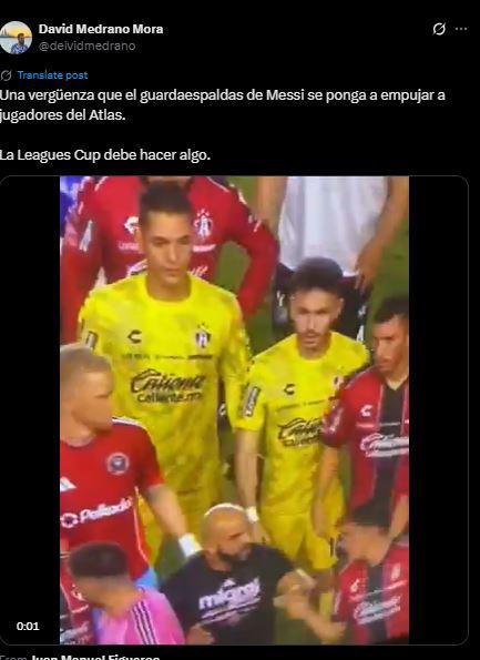 Guardaespaldas de Messi provocó enfado: lo que hizo indignó a México