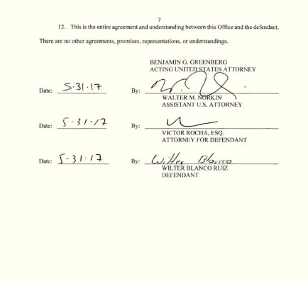 Dos meses negoció Wilter Blanco para declararse culpable