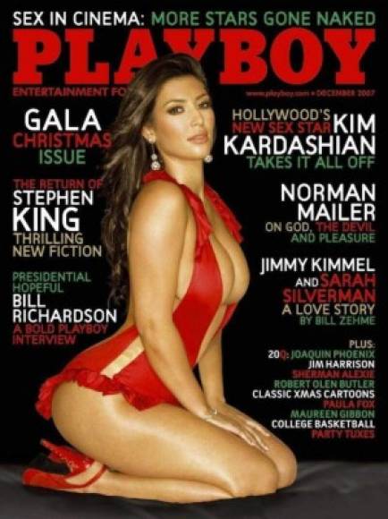 En 2007, y tras el escándalo por su video íntimo, Kim Kardashian posó desnuda para la famosa revista Playboy.