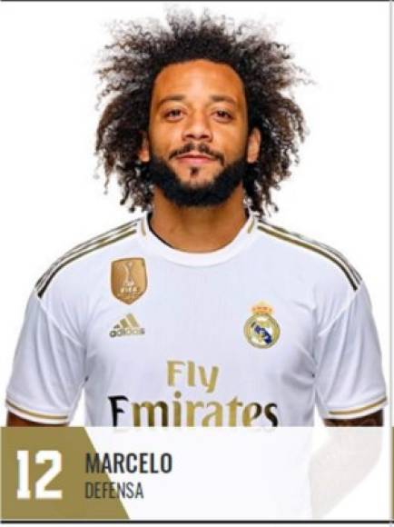 Marcelo - El lateral izquierdo brasileño conserva el número 12.