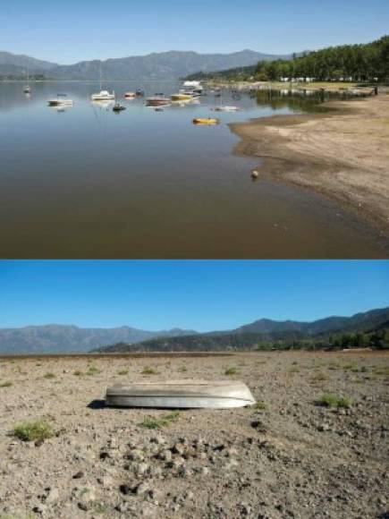 El nivel del agua comenzó a descender de forma paulatina en 2011, hasta que en mayo pasado la laguna se secó totalmente.